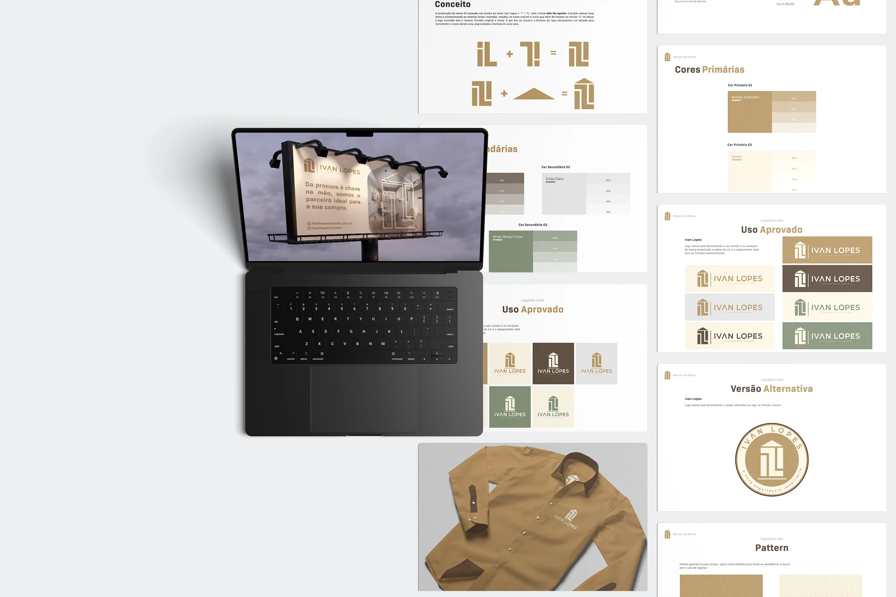 Capa do projeto de Identidade Visual para Ivan Lopes